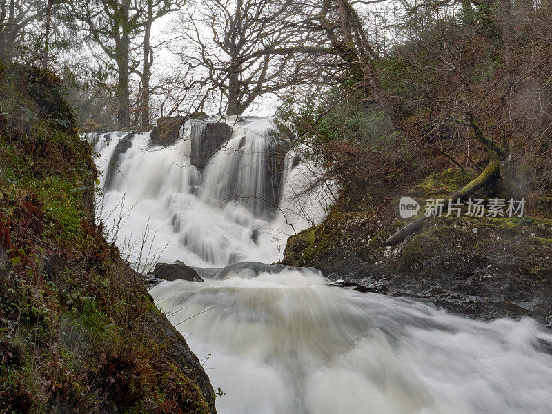 Swallow Falls，北威尔士，英国。